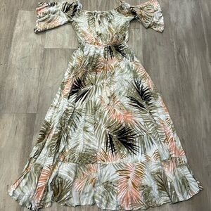 Label of Love flowy dress, off the shoulder